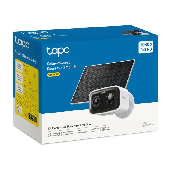 1080P Wireless Outdoor Security Camera with Solar Panel, Tapo C400 Kit - Image 11