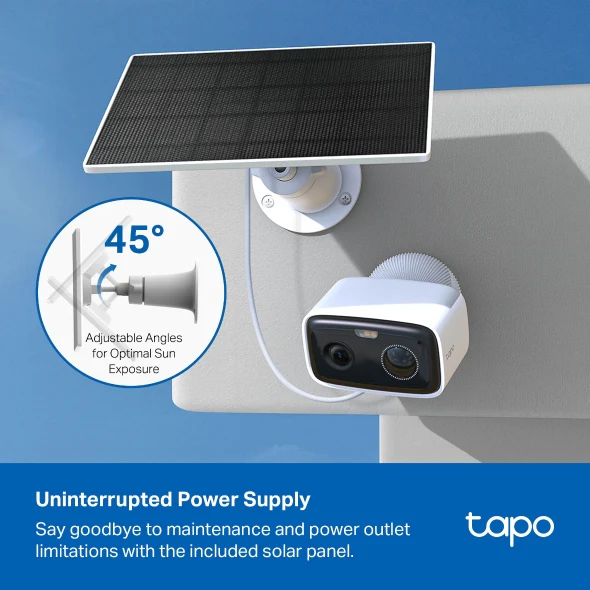 1080P Wireless Outdoor Security Camera with Solar Panel, Tapo C400 Kit - Image 3