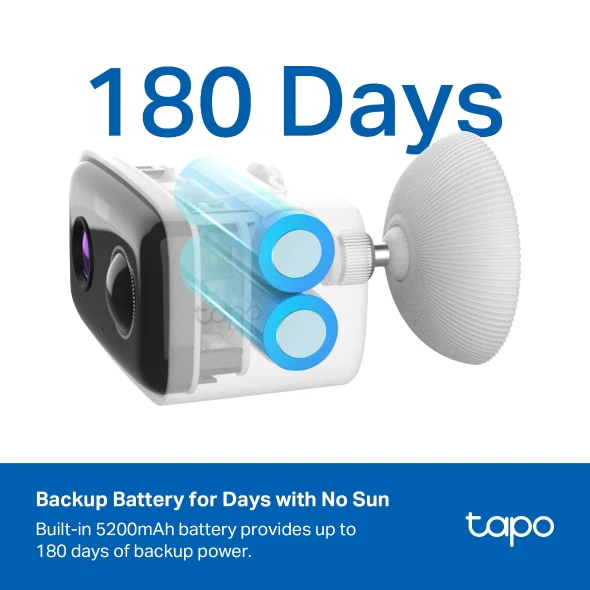 1080P Wireless Outdoor Security Camera with Solar Panel, Tapo C400 Kit - Image 4