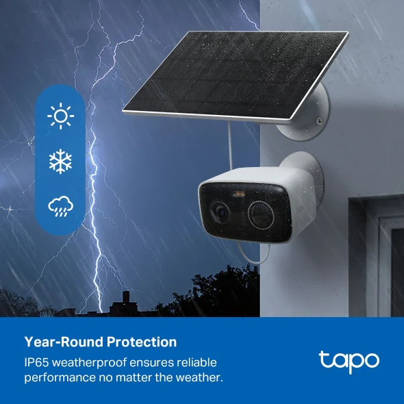1080P Wireless Outdoor Security Camera with Solar Panel, Tapo C400 Kit - Image 5