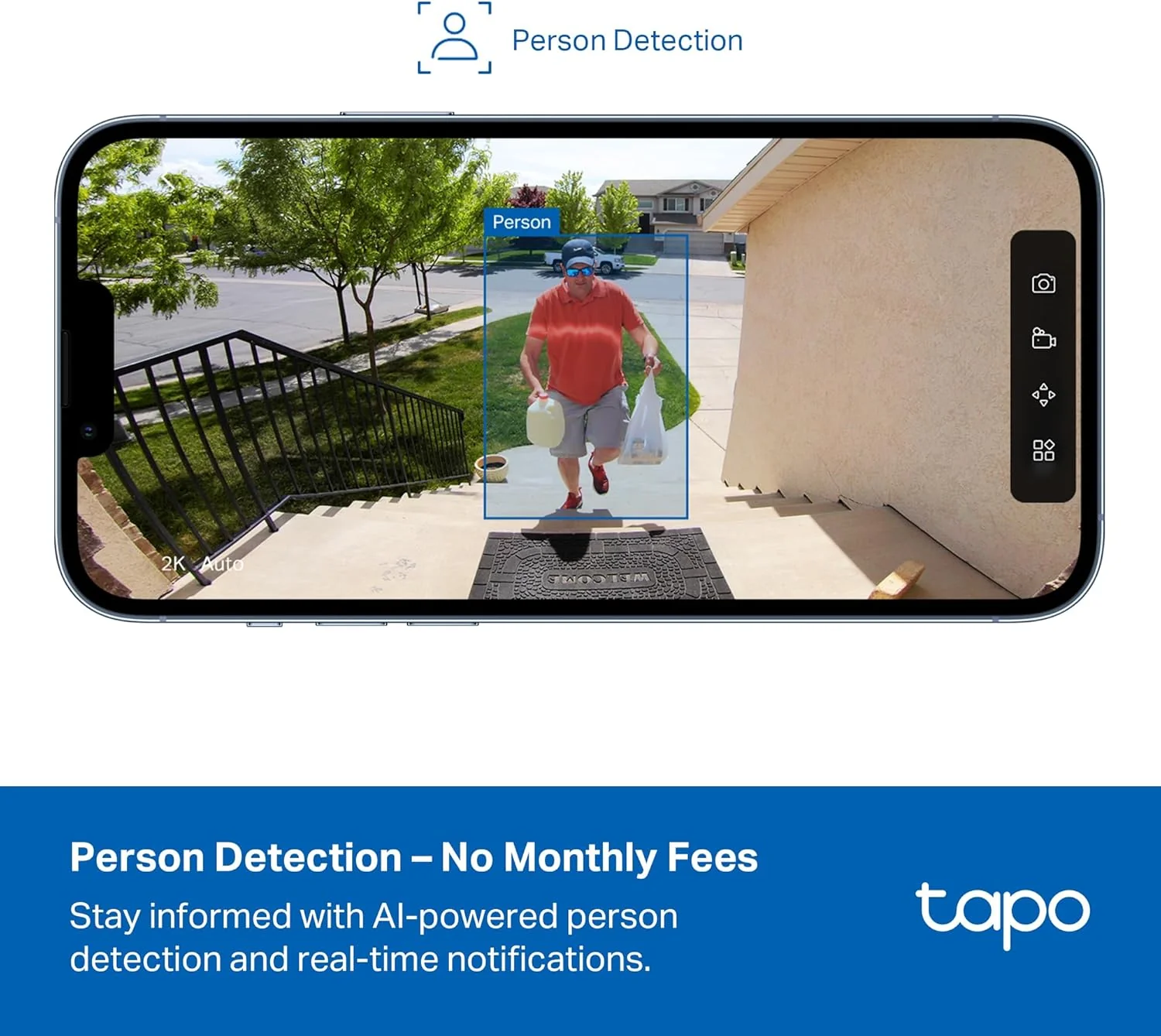 1080P Smart Wire-Free Outdoor Security Camera, Tapo C400 3-Pack - Image 5