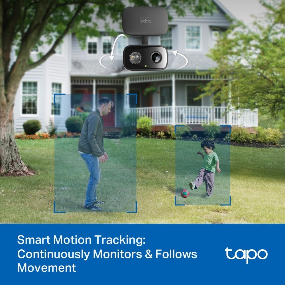 2K Pan/Tilt Indoor/Outdoor Security Camera, Tapo C217 HybridCam 360 2-Pack (Black) - Image 7