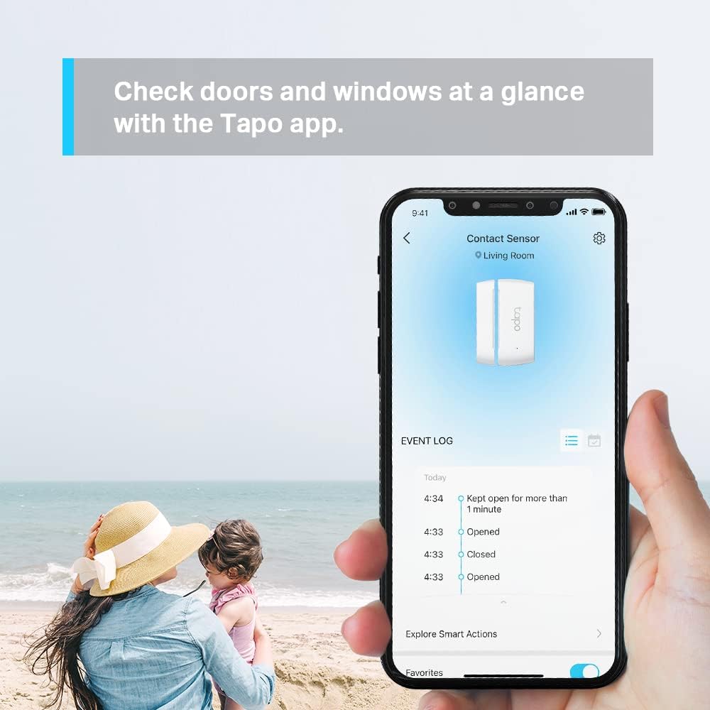 Door Sensor Mini, Hub Required, Tapo T110 - Image 3