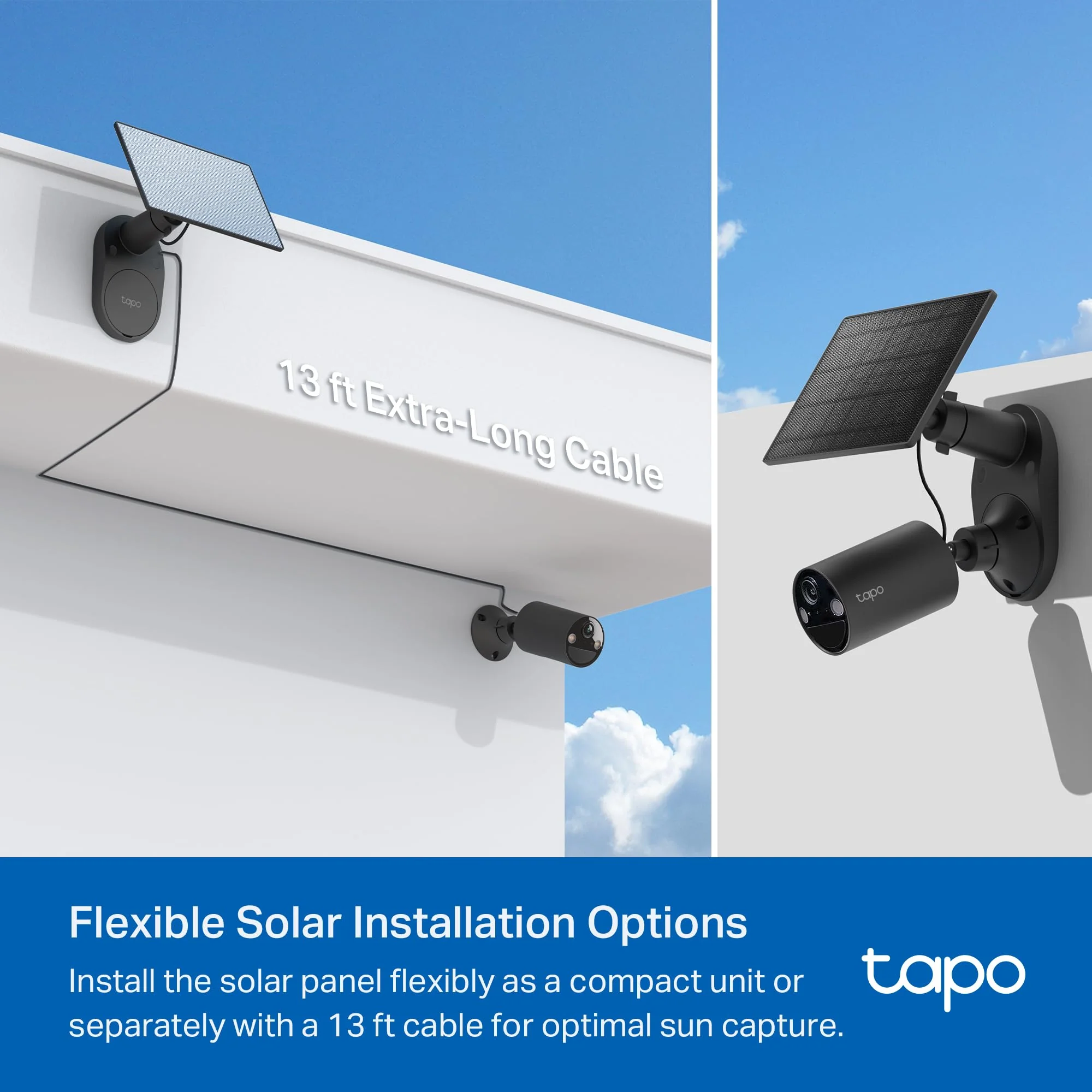SolarCam 1080P Wireless Outdoor Security Camera with Solar Panel, Tapo C403 Kit 3-Pack (Black) - Image 5