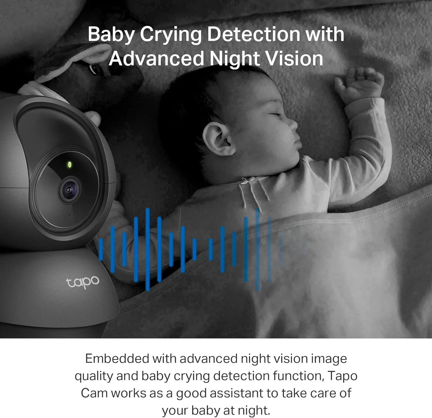 2K Indoor Pan/Tilt Security Camera (Black), Tapo C211 2-Pack - Image 4