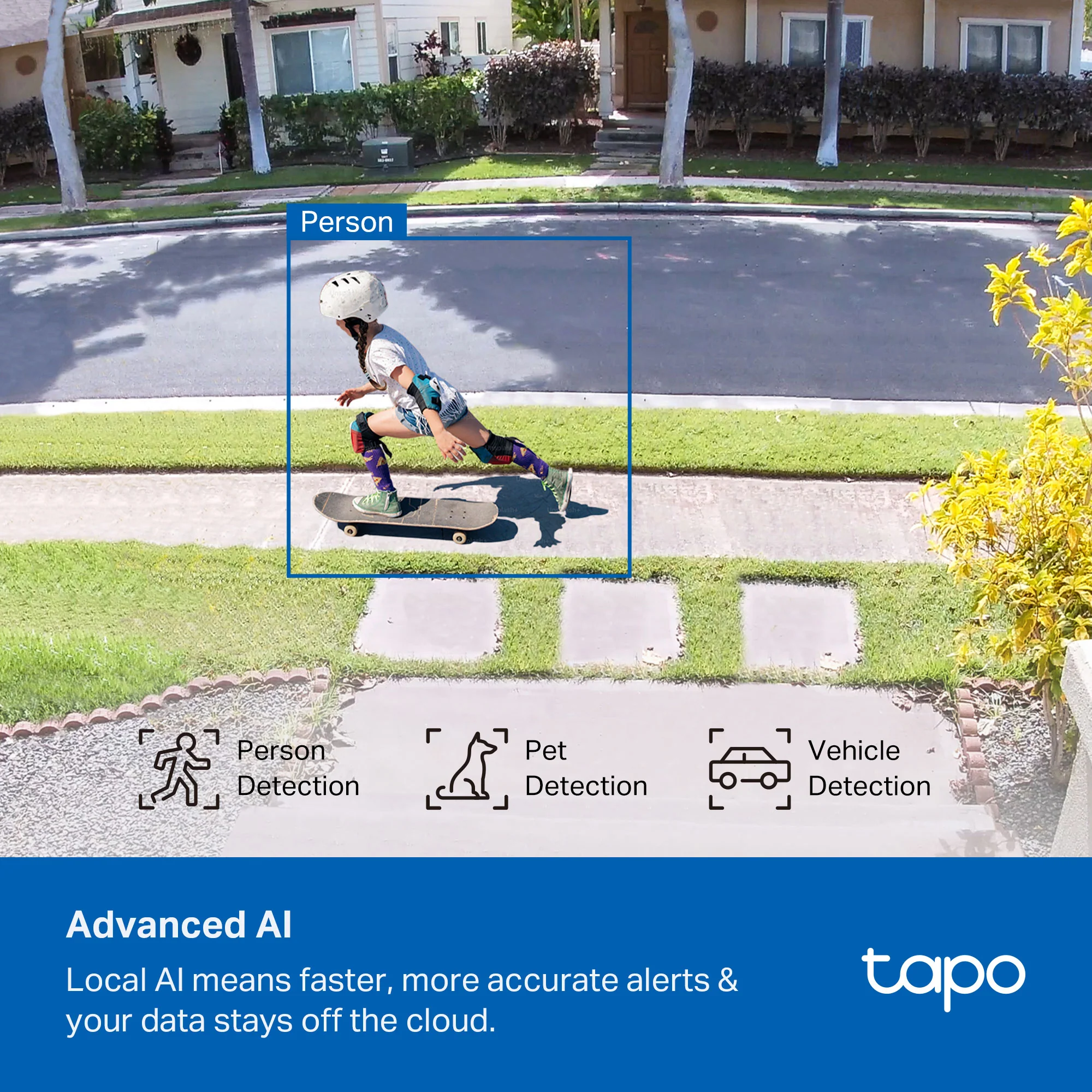 MagCam 4K Built-In Solar Outdoor Camera with Smart HomeBase Bundle, Tapo C465 4-Pack + H500 - Image 4