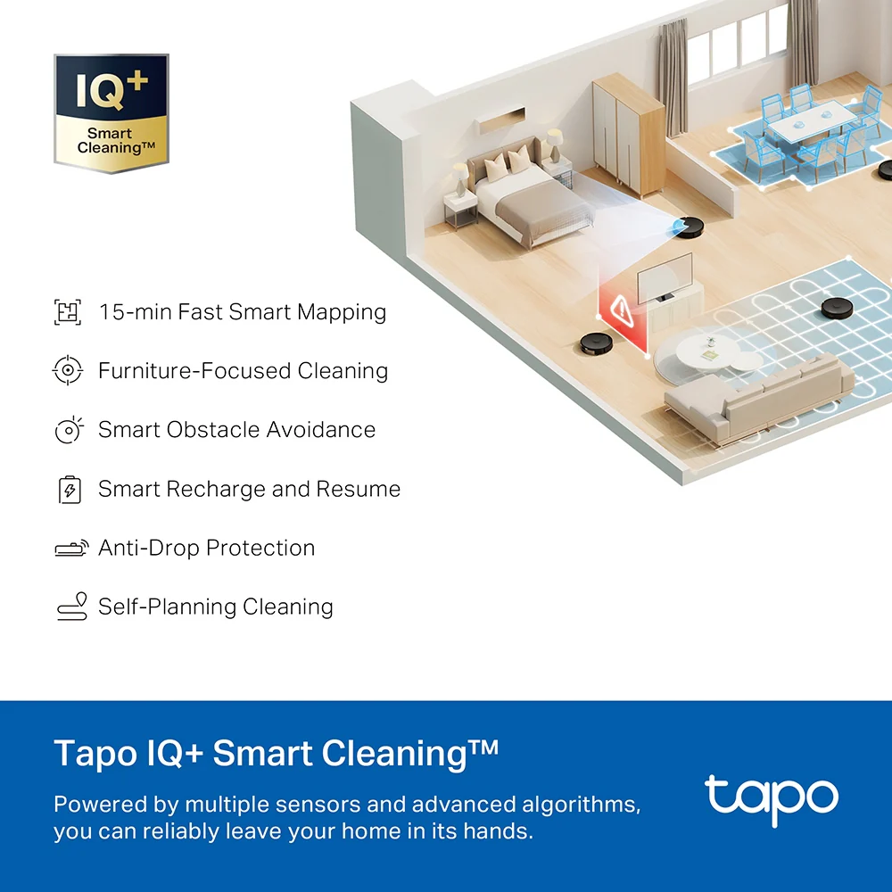 LiDAR Robot Vacuum & Mop, Tapo RV30 MAX - Image 6